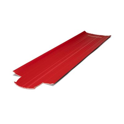 300 x 6 mm røde kabeldekkplate PE m/lås lgd. = 1.2 mtr.