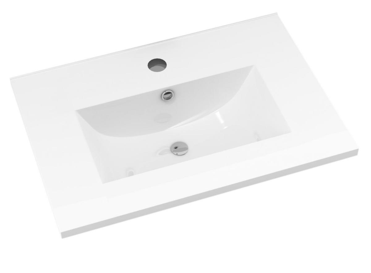 Servant slim for møbel, a-collection - a-coll servant B100 slim hvit porselen