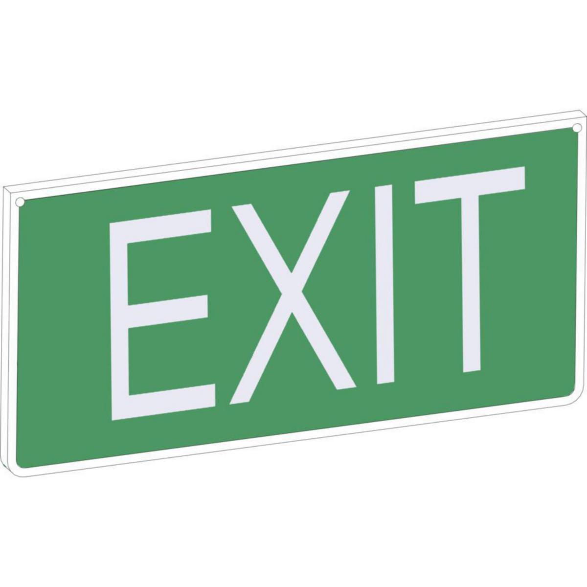 Piktogrammet "EXIT" for armatur 6102/6109 - Skilt "EXIT" for 6102/6109