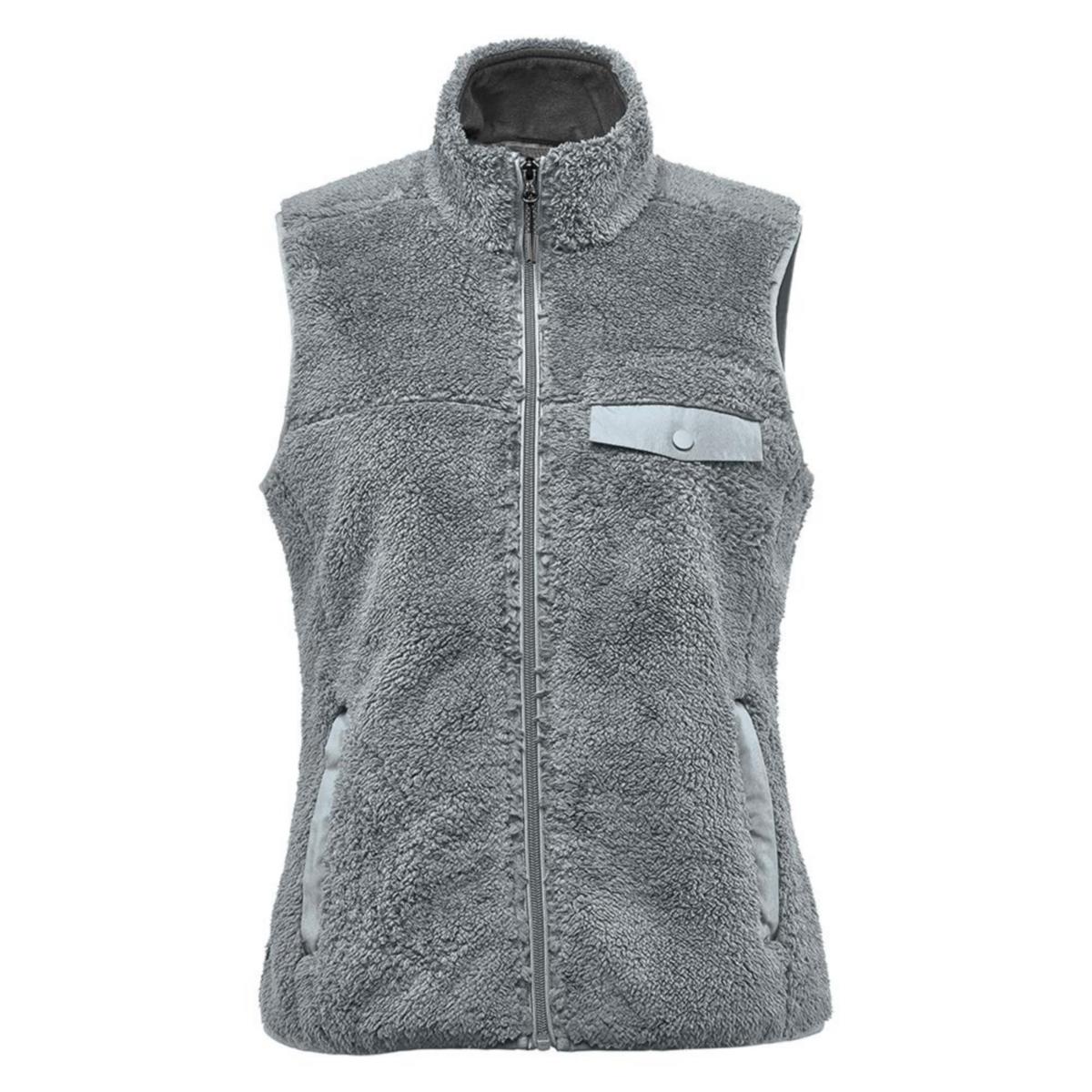 Fleecevest dame Stormtech Bergen Sherpa - Fleecevest dame Stormtech Bergen Sherpa lys grå str XS