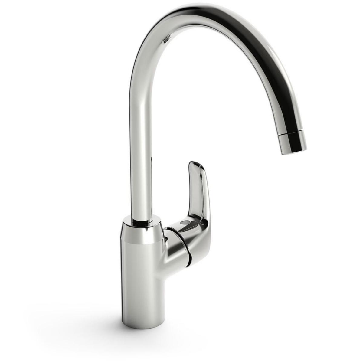 Kjøkkenbatteri Oras Safira med høy tut og sidegrep - Oras Safira kjøkkenkran 1028F høy svingbar tut og sidegrep