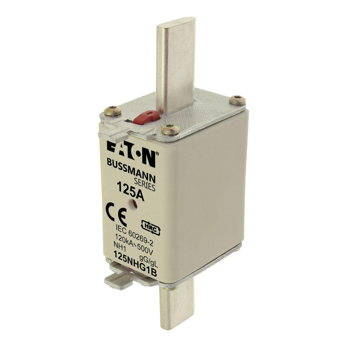 NH-1 Eaton 500V - NH-sikr. 500V gG/gL str.1 NH FUSE 125AMP 500VgG DUAL IND