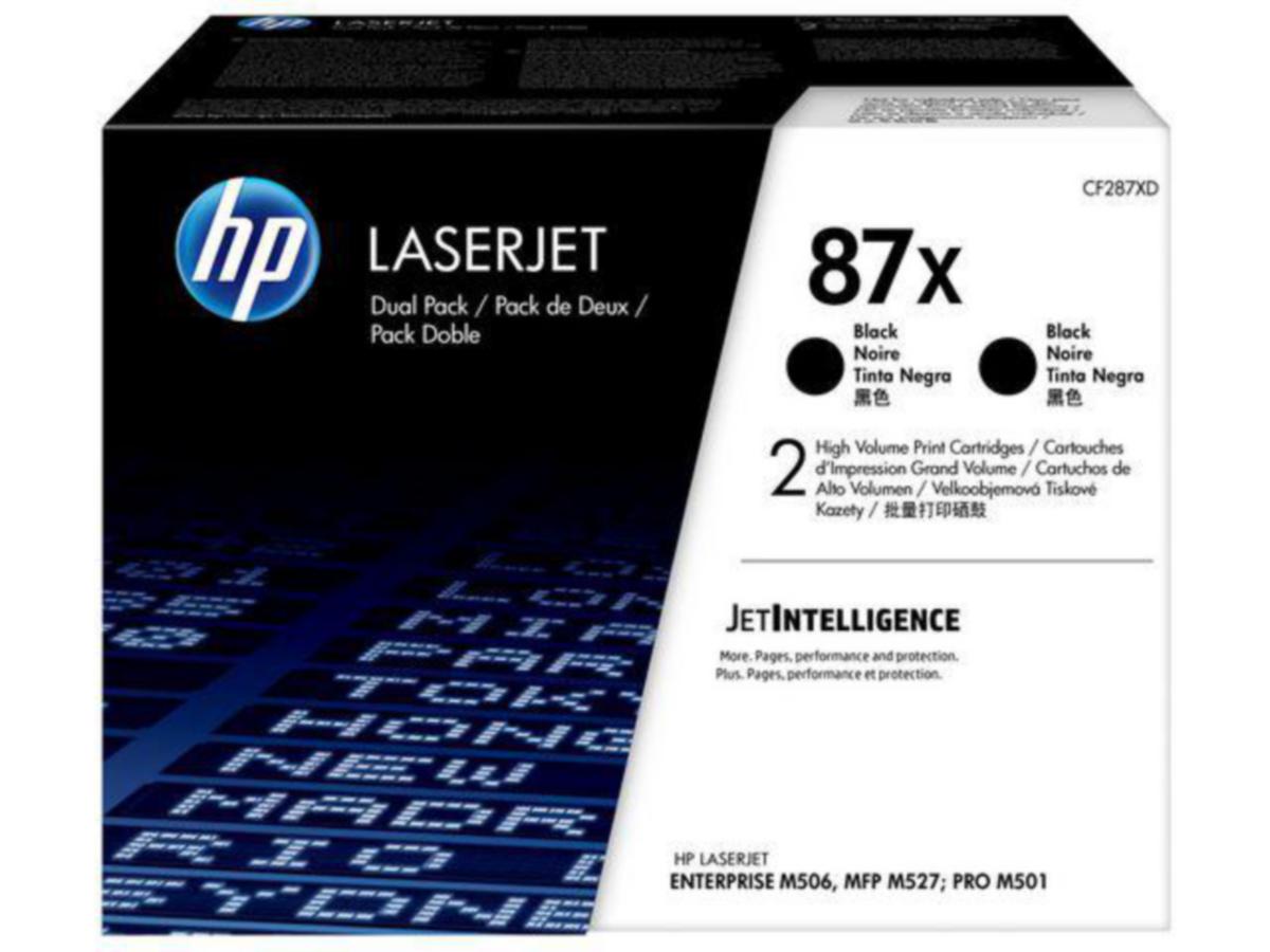 Toner 87X HP CF287XD svart 2 stk - Toner87X HP CF287XD svart 2 stk