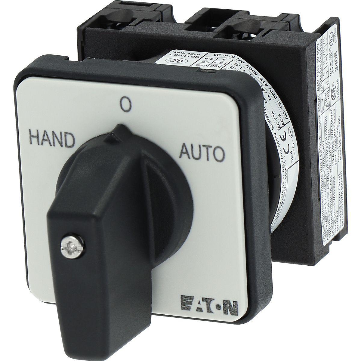 Kambryter Eaton innfelt IP65 1-3 pol - KAMBRYTER T0-1-15431/E 1-POL. INNFELT. HÅND-0-AUTO