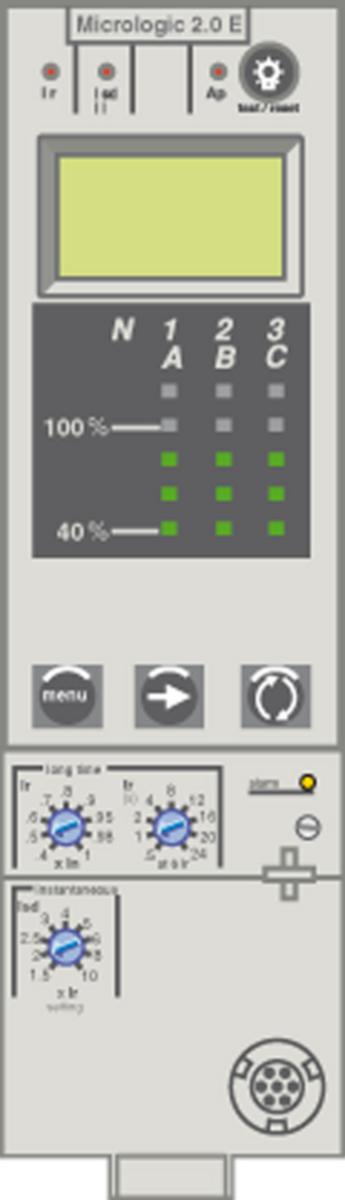 Vern for effektbryter Schneider Micrologic NS uttrekkbar - Micrologic 2.0E For NS Uttr. 
