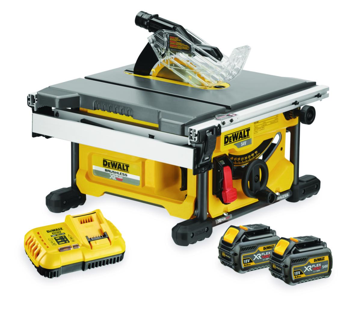 Bordsirkelsag DeWalt 54V DCS7485T2 XR Flexvolt - Bordsag DCS7485T2 DeWalt 54V 6.0Ah 210mm solo