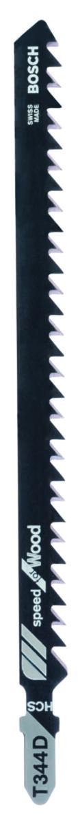 Stikksagblad Bosch T 344 D HCS - Stikksagblad T 344 D Bosch Speed for Wood 3pk