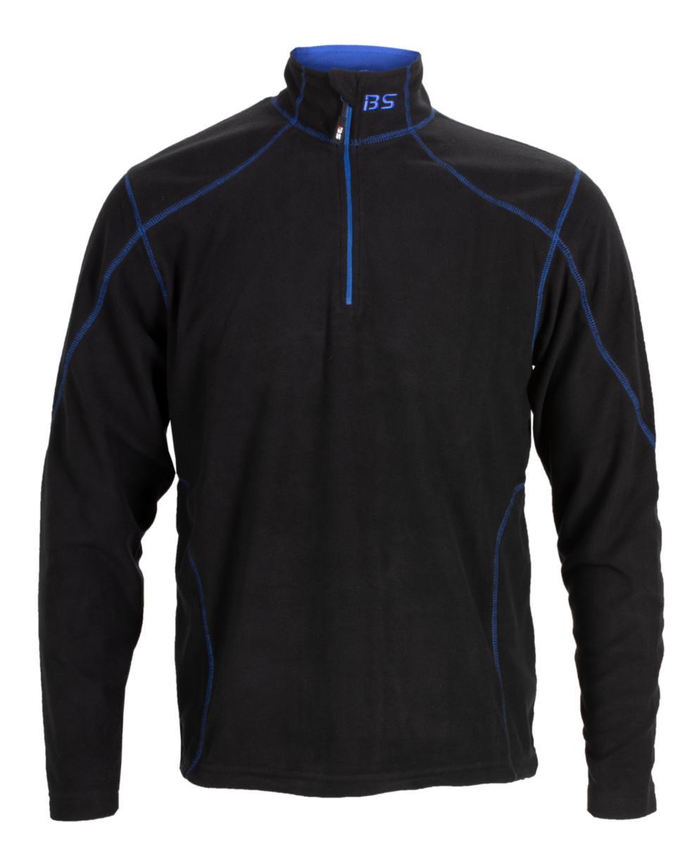 Microfleecegenser zip BS Otta - Microfleecegenser zip BS Otta svart/blå str M