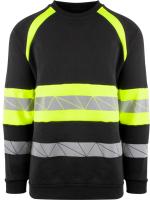 Collegegenser YOU Brande HiVis kl.1 svart/gul str L