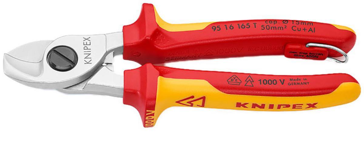 Kabelsaks Knipex 9516-165 1000V - Kabelsaks 9516T Knipex 165mm 1000V m/øye