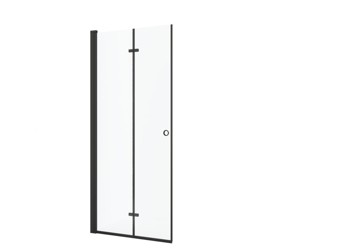 Foldedør Vivo svart/klar, a-collection - a-coll Vivo foldedør B70 svart/klar sikkerhetsfilm
