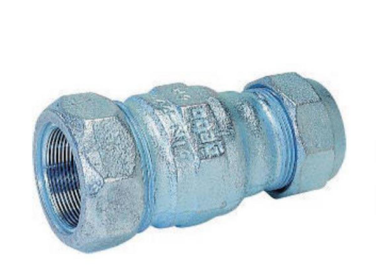 1" galv strekkfast union uniflex stål/pe 25x25 6604 uni...