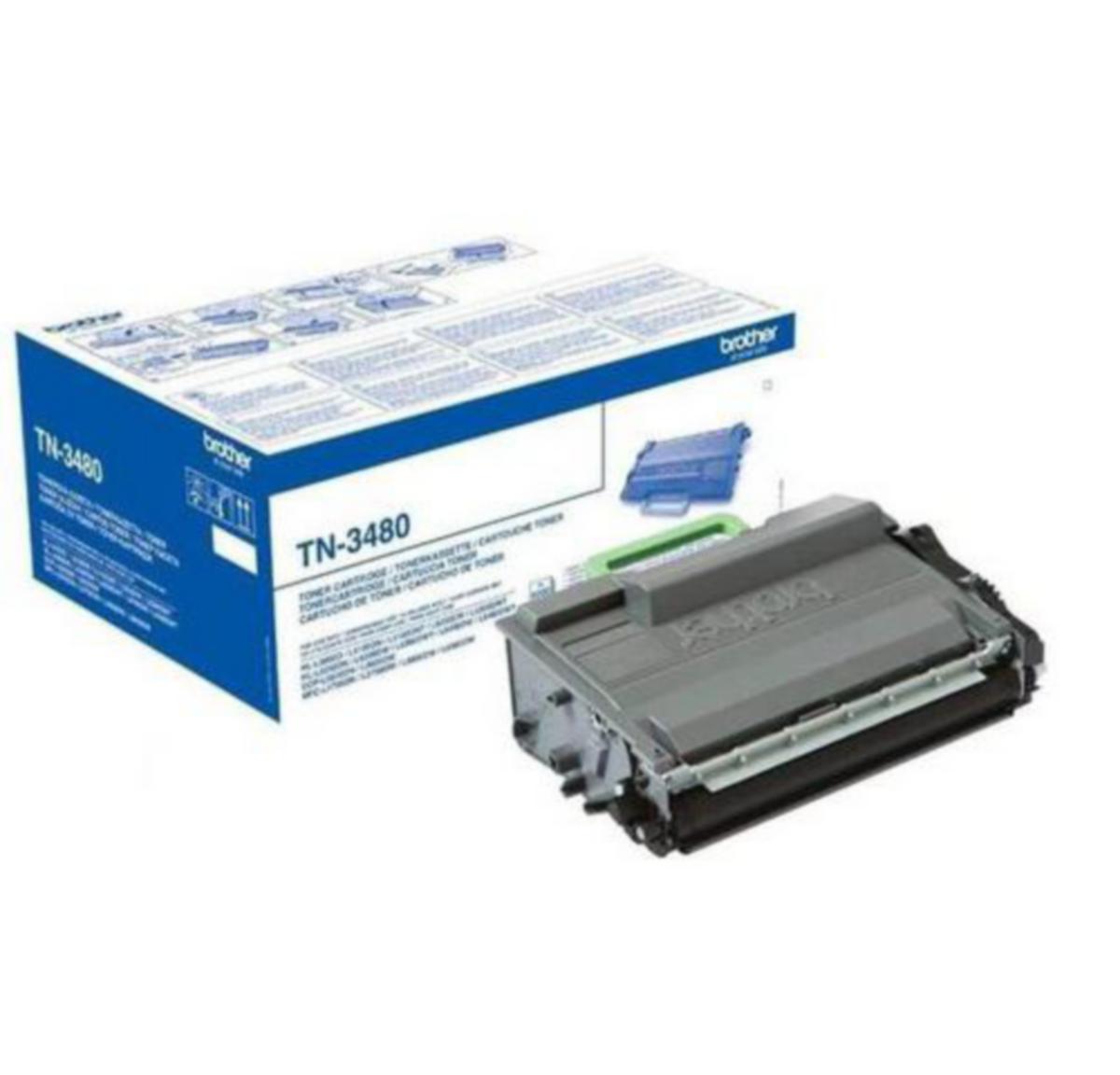 Toner TN3480 Brother 8K svart - Toner TN3480 Brother 8K svart