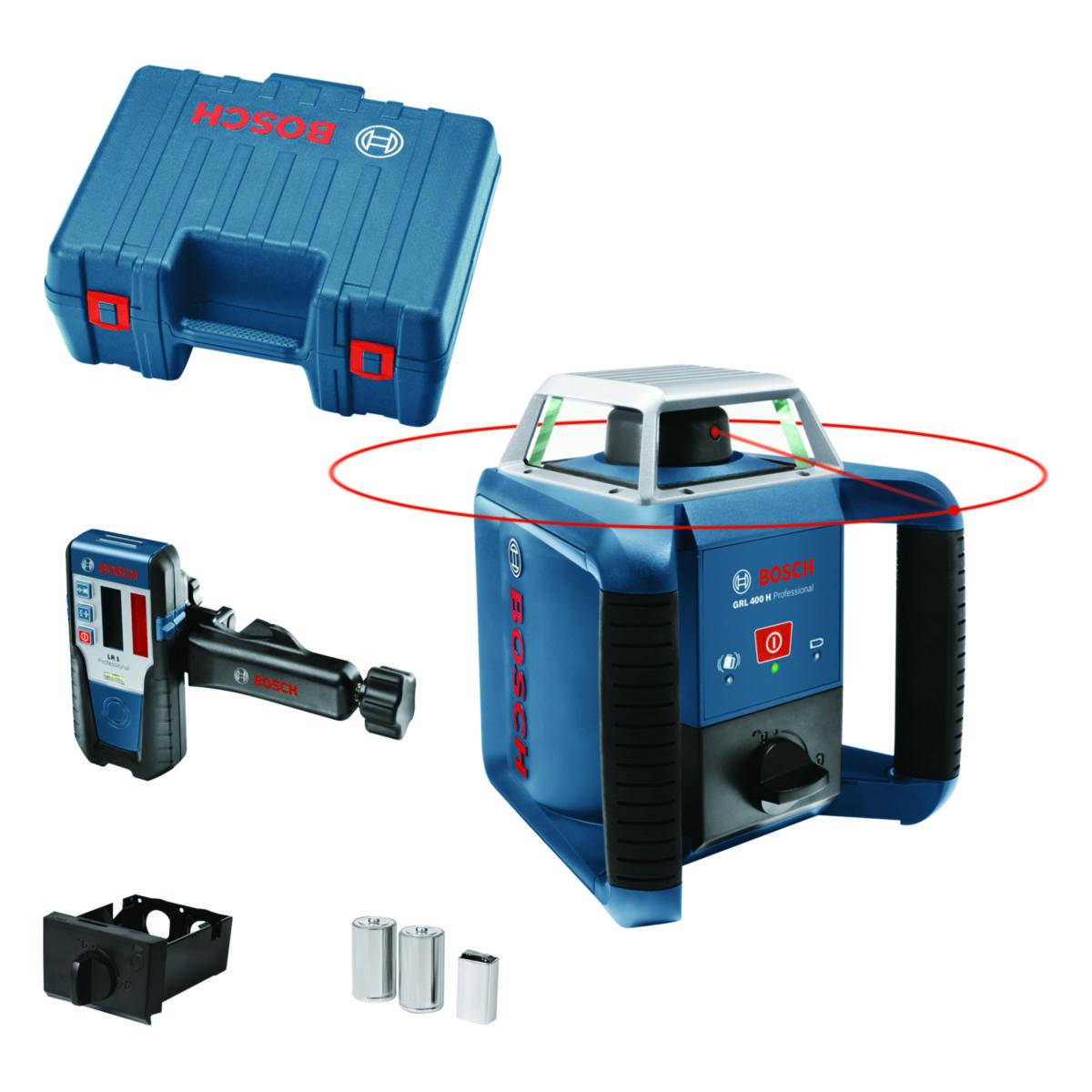 Rotasjonslaser Bosch GRL 400 - Rotasjonslaser GRL 400 H Bosch 2x1.5V. 1x9V koffert