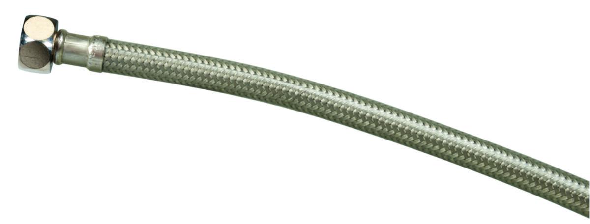 Trykkslange Saniflex Soft Pex med rett og vinkelkobling - 1/2Vx1/2R L=800mm Trykkslange Sani Softpex lysbeskyttet