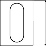 Oval holder Wibe B50