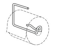 Papirholder TMA til toalettarmstøtte, Pressalit