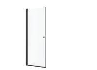 Dusjdør Vivo rett svart/klar, a-collection