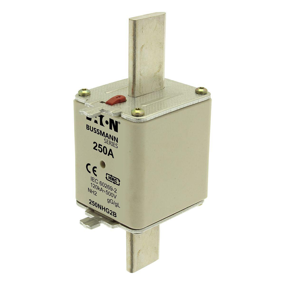 NH-2 Eaton 500V - NH-sikr. 500V gG/gL str.2 NH FUSE 250A 500VgG 2 DUAL IND