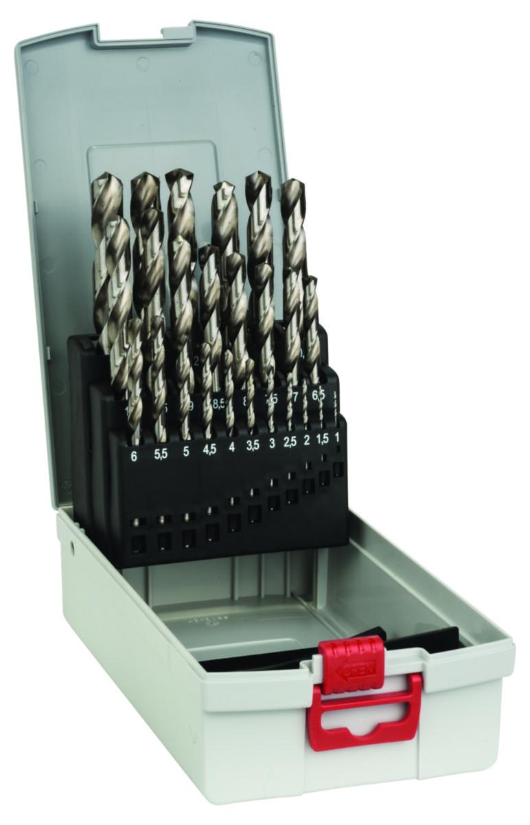 Metallborsett Bosch HSS-G 25-deler - Metallborsett HSS-G. DIN 338 Bosch 1-13mm 25 pk