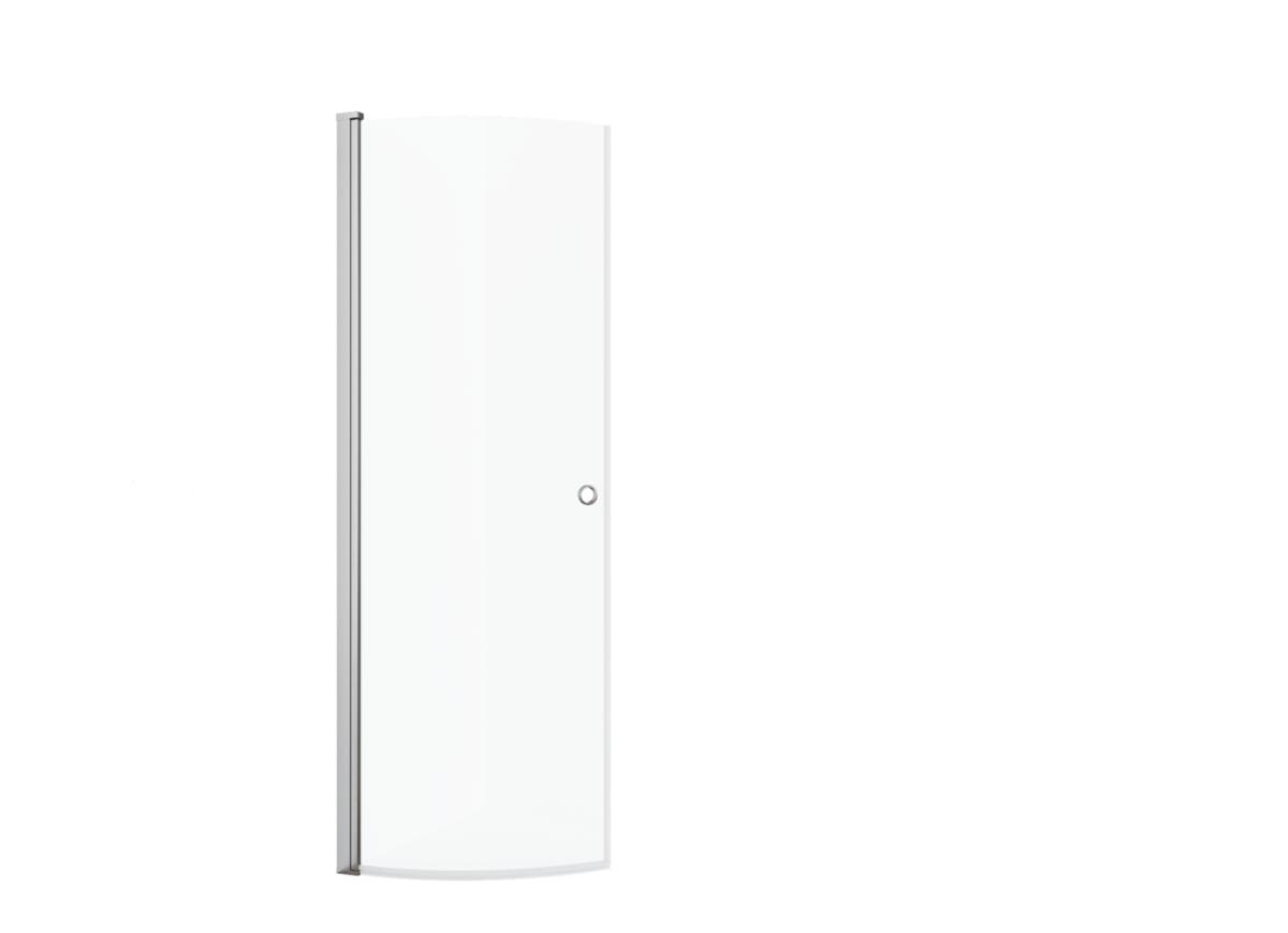 Dusjdør Vivo buet krom/klar, a-collection - a-coll Vivo dusjdør buet B80 krom/klar sikk.film easy clean