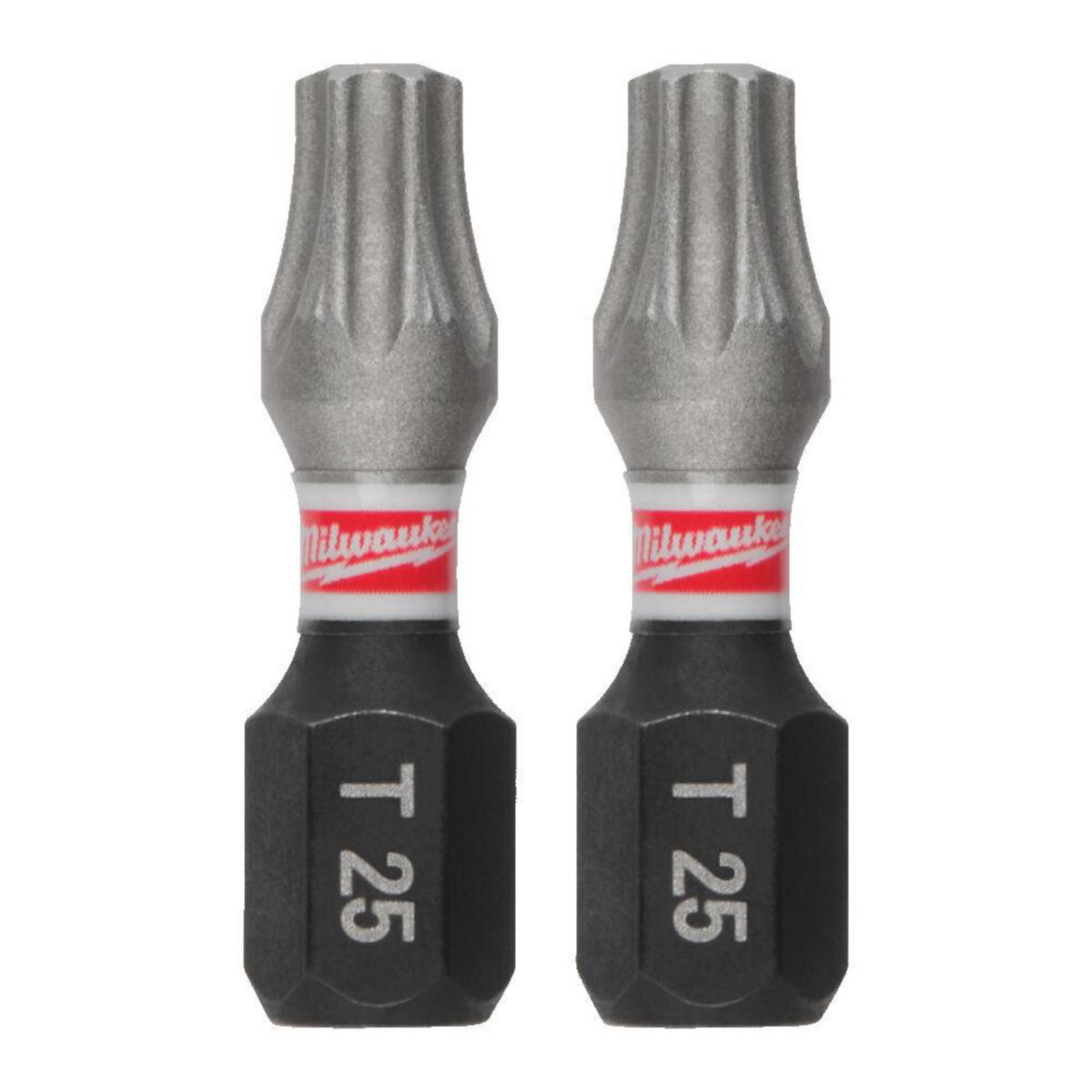 Bits Milwaukee Shockwave HEX 25mm - Bits Shockwave HEX2.5 Milwaukee 25mm 3pk