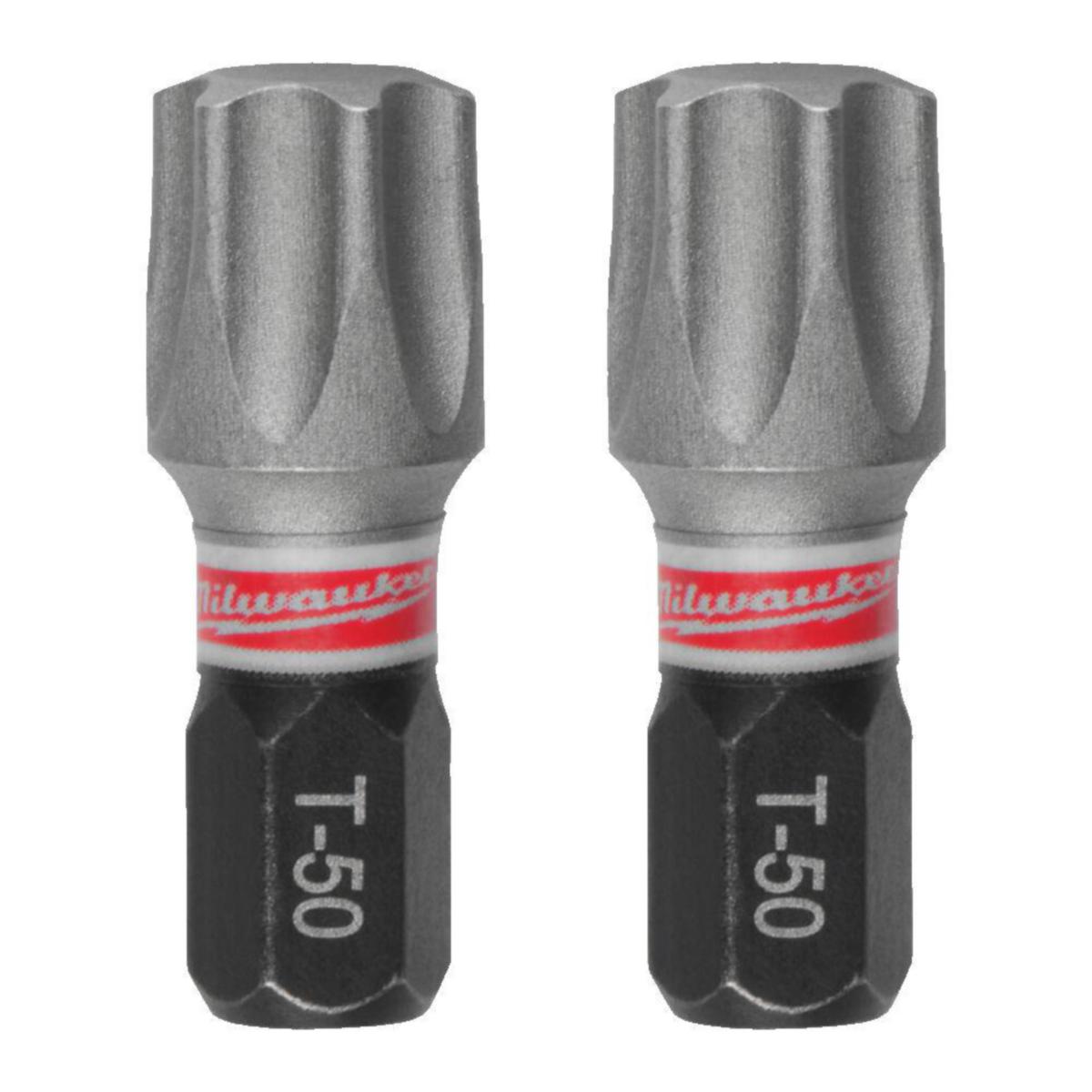 Bits Milwaukee Shockwave HEX 25mm - Bits Shockwave HEX6 Milwaukee 25mm 3pk