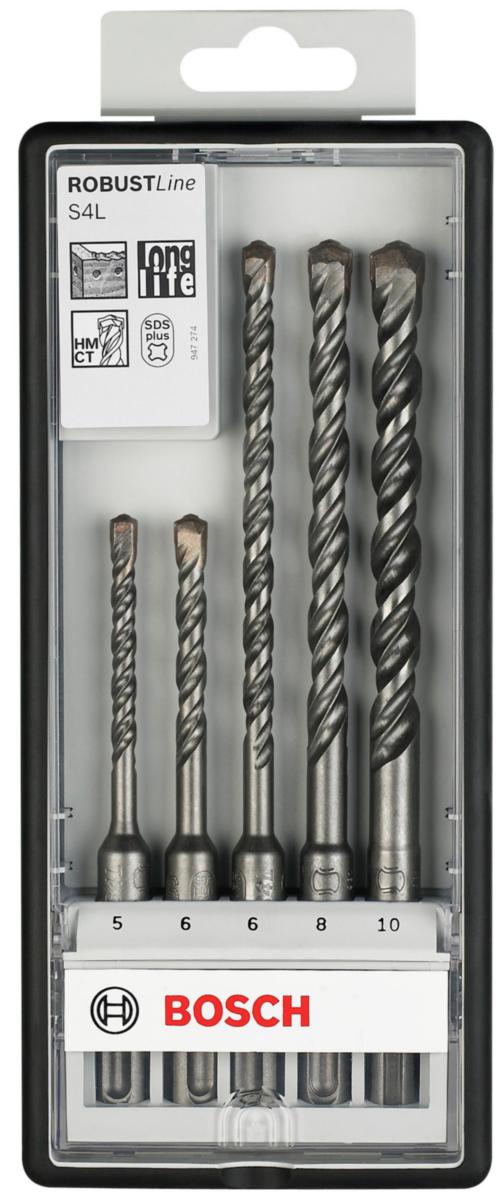 Hammerborsett Bosch SDS+ S4L - Borsett hammer Robust Line Bosch SDS-plus 5 5.5-10mm 5pk