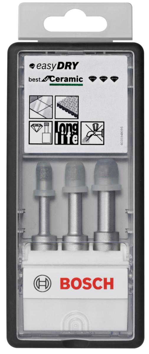 Diamanttørrborsett Bosch, Easy Dry 3-deler - Diamanttørrbor Easy Dry Best Bosch Ø6-10mm Robust Line 3pk