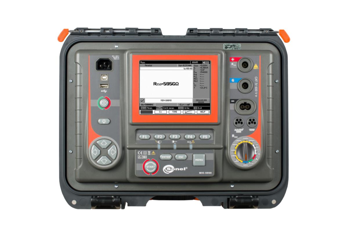 Isolasjonsmåler ELIT® MIC-5050 - Elit MIC-5050 isolasjonsmåler 5mA 5kV. burn. kont. BT