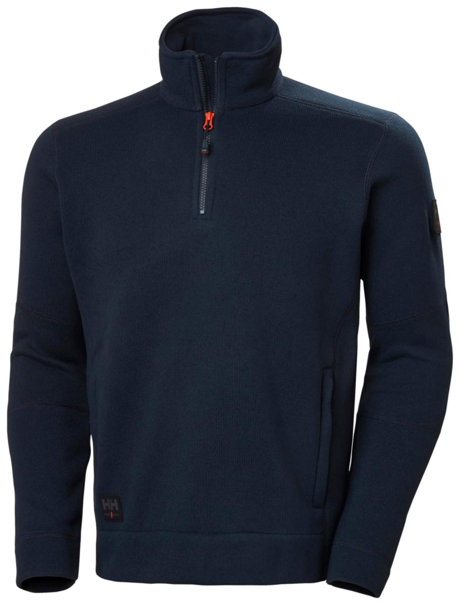 Fleecegenser strikket zip HH Kensington - Fleecegenser strikket zip HH Kensington marine str L