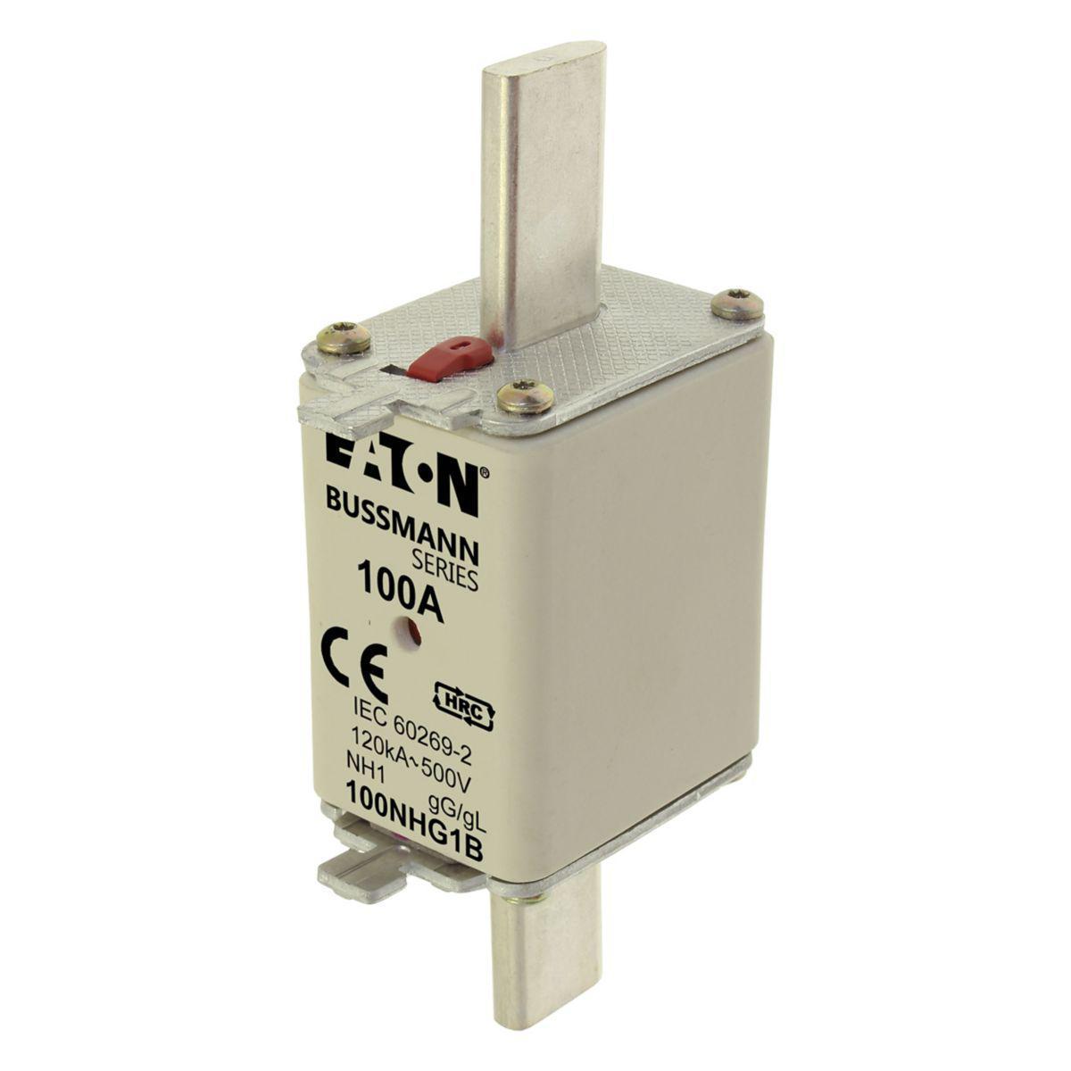 NH-1 Eaton 500V - NH-sikr. 500V gG/gL str.1 NH FUSE 100AMP 500VgG1DUAL IND