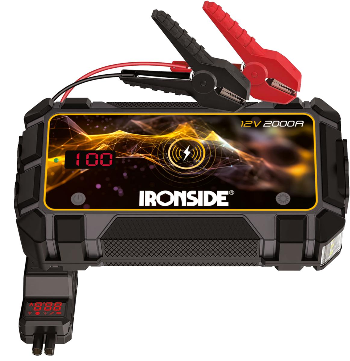 Starthjelp multifunksjon Ironside - Starthjelp multifunksjon Ironside 12000mAh 2000A 103519