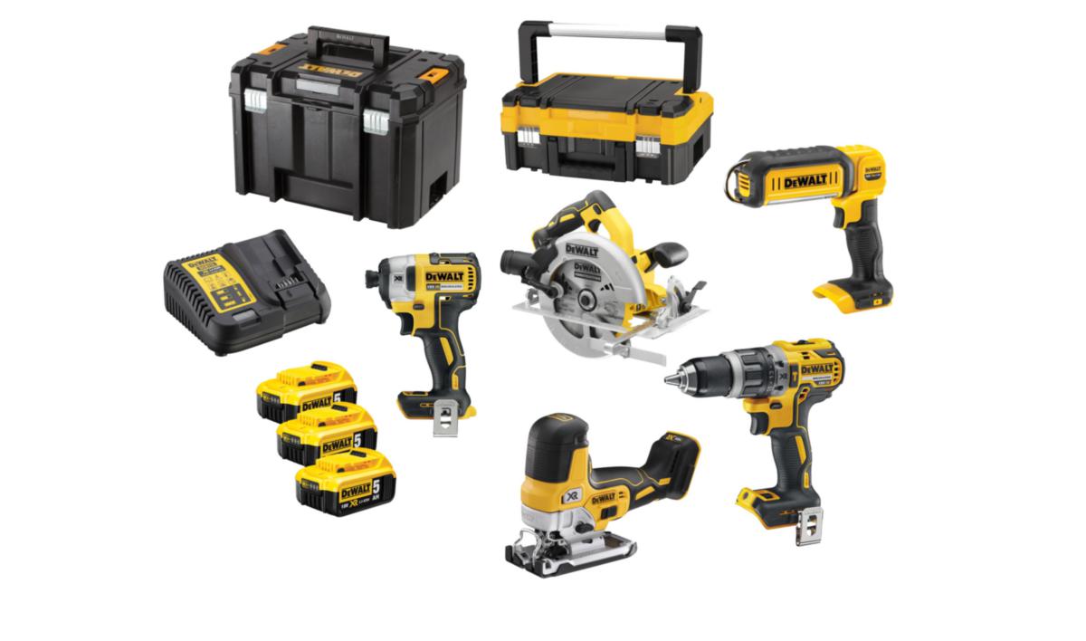 Kombipakke DeWalt DCK500P3T - Kombipakke 18V DCK500P3T DeWalt 3X5.0Ah