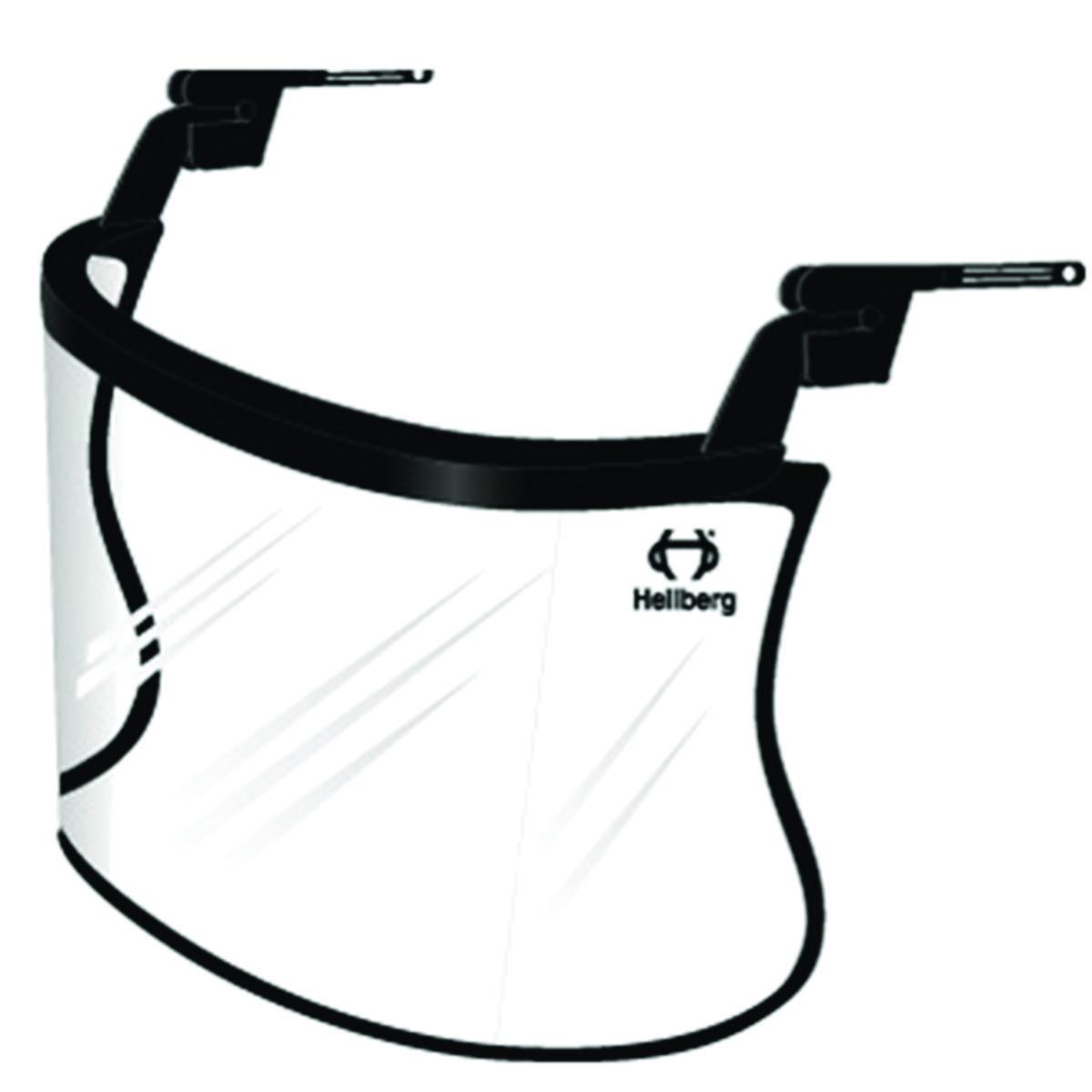 Visir polykarbonat 20cm Hellberg Safe 20930 - Visir Hellberg Safe 20930 polykarbonat klart 200mm