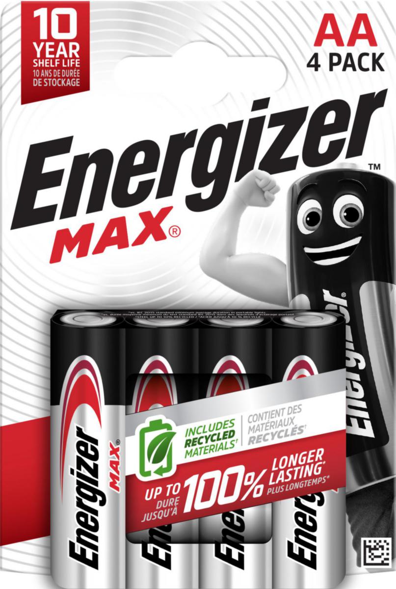 Batteri Energizer MAX AA/LR6 4pak - BATTERI Max Alk AA CHP4 Max AA/E91 BP4