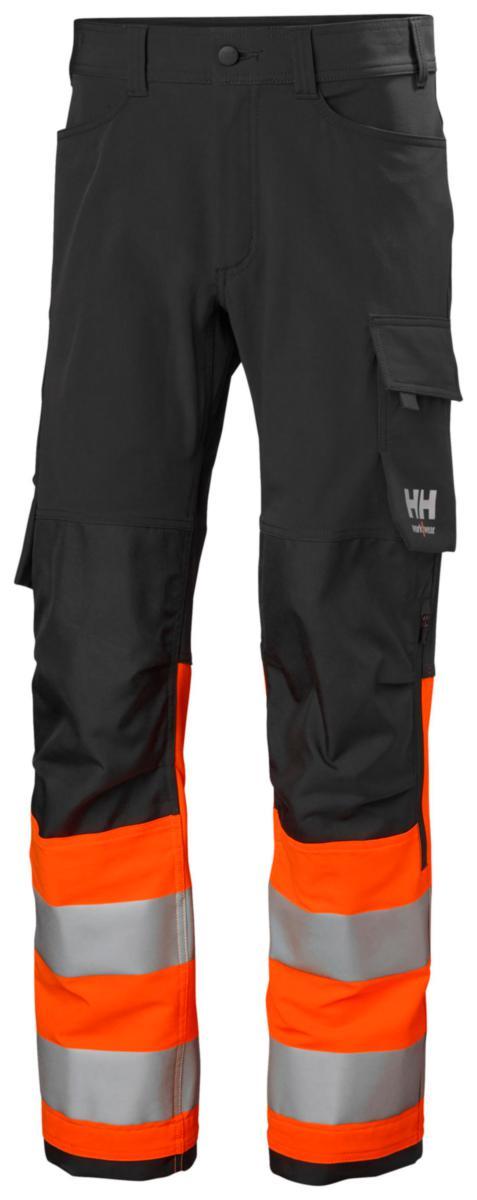 Bukse HH Alna 4-V HiVis kl.1 - Bukse HH Alna 4X HiVis kl.1 k.grå/ora str C52