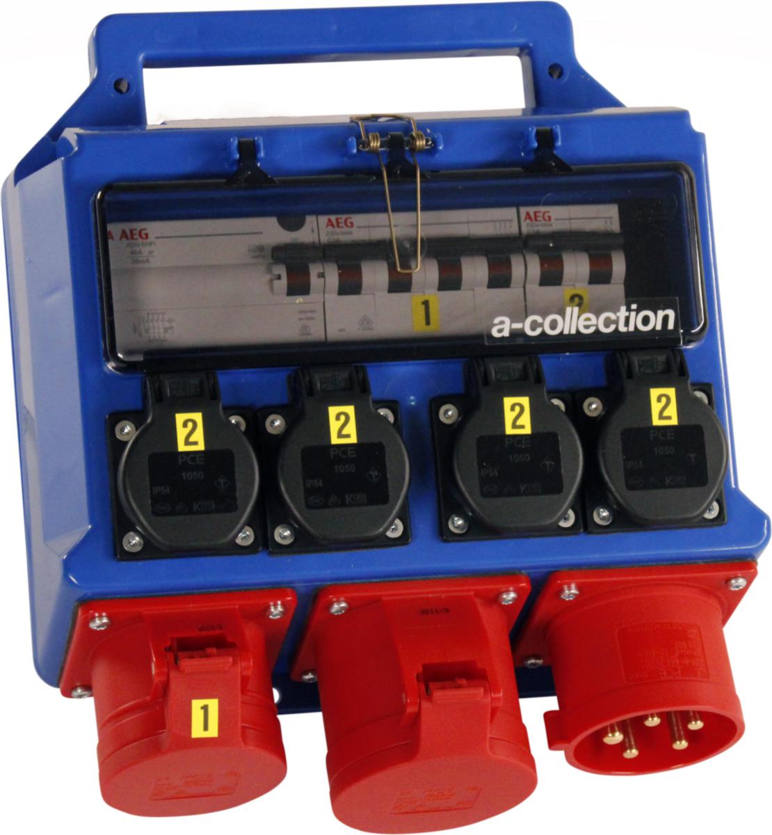 Byggestrømsentral a-collection 32A+16A 400V - BS 32A+16A 400V A-col