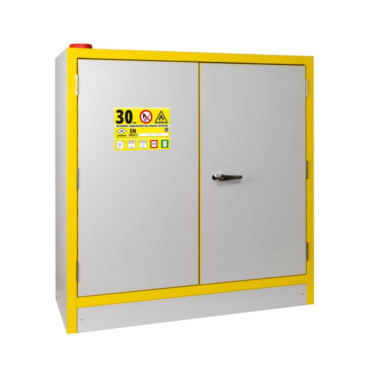 Kjemikalieskap F30 brannklassifisert - Kjemikalieskap F30KEM3 Jiwa brannklassifisert