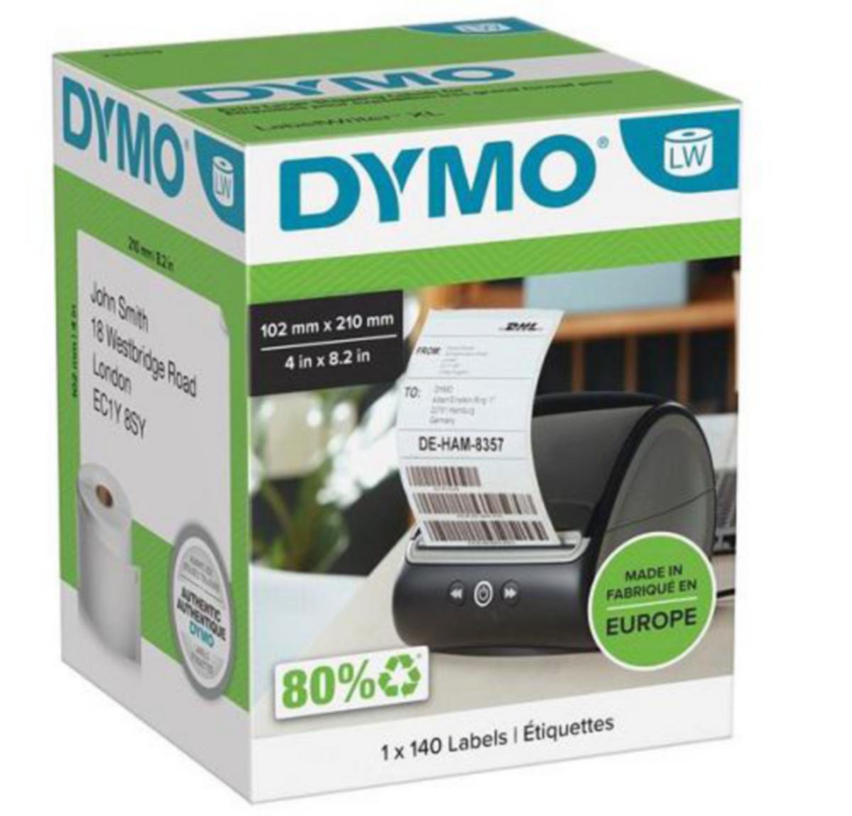 Etikett LW XL DHL Frakt Dymo - Etikett LW XL DHL Frakt Dymo 102x210mm