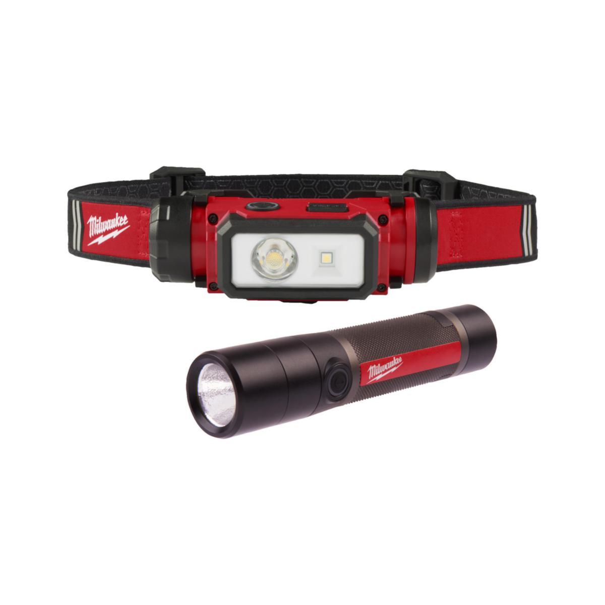 Lykt sett L4 FMHL2LED-302 Milwaukee - Lykt sett L4 FMHL2LED-302 Milwaukee Lomme/hodelykt