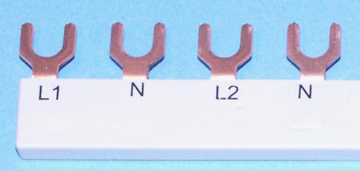 Samleskinne for sikringer Stansefabrikken - Samleskinne 24M L1-N-L2-N-L3-N