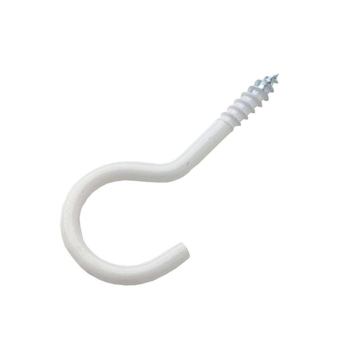 Skruekrok Castor TK - Treskruekrok TK 75x20x5 hvit Treskruekrok TK 75x20x5mm hvit