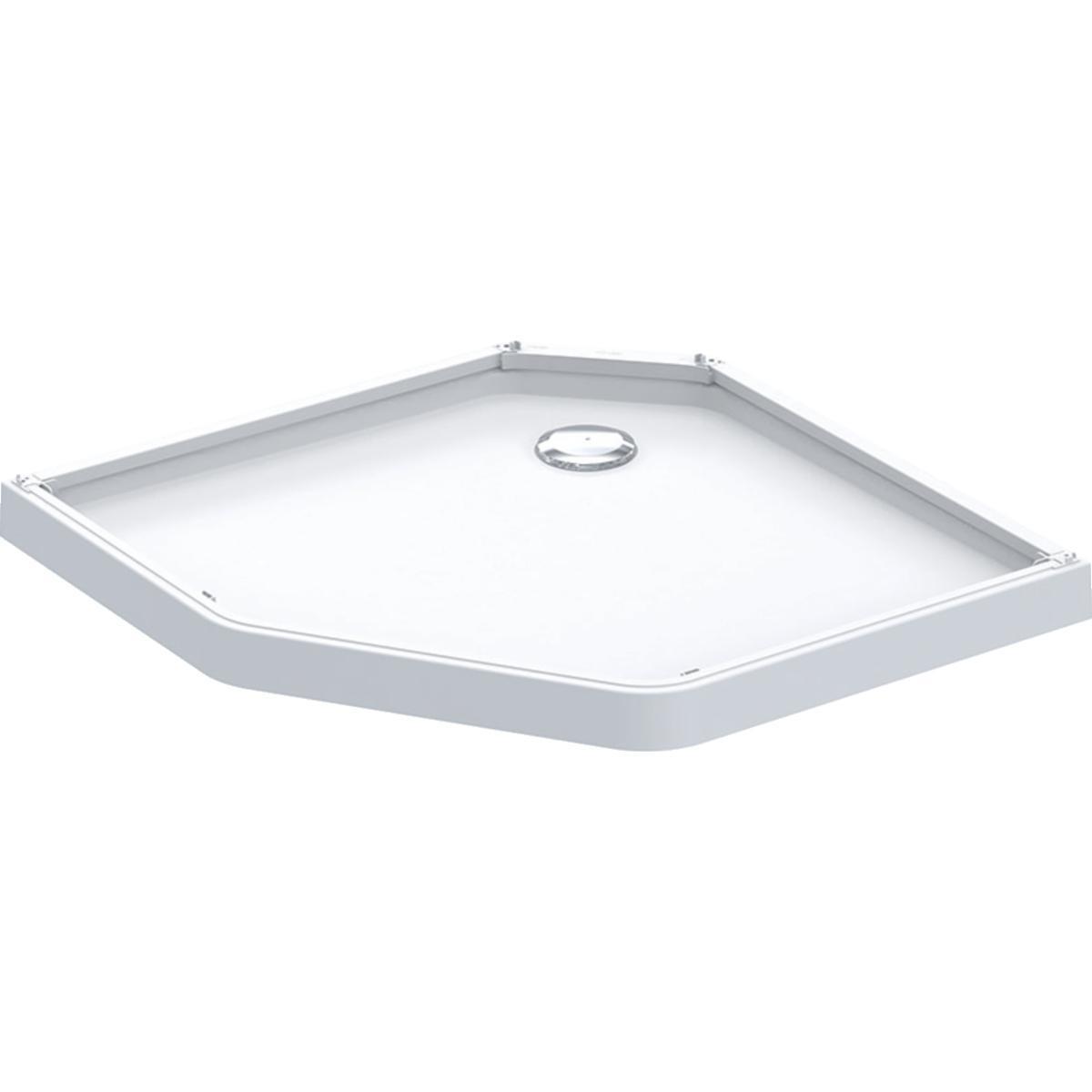 Dusjkabinett Showerama 10-5 dusjkar, Contura - Showerama 10-5 dusjkar 80x90 pentagonal hvit