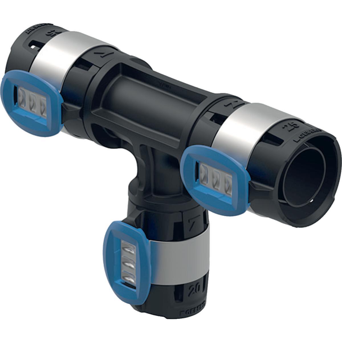 T-rør reduksjon FlowFit, Geberit - 40 x 32 x 40 mm FlowFit T-rør 620.124.00.1