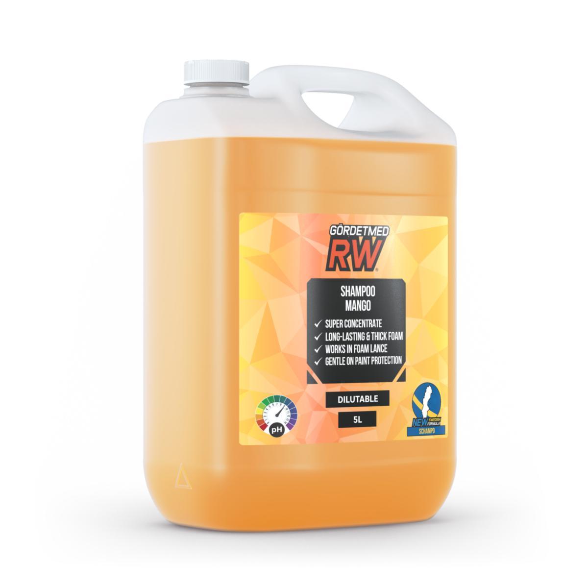 Bilshampo RW - Bilsjampo høytskummende RW Mango 5L