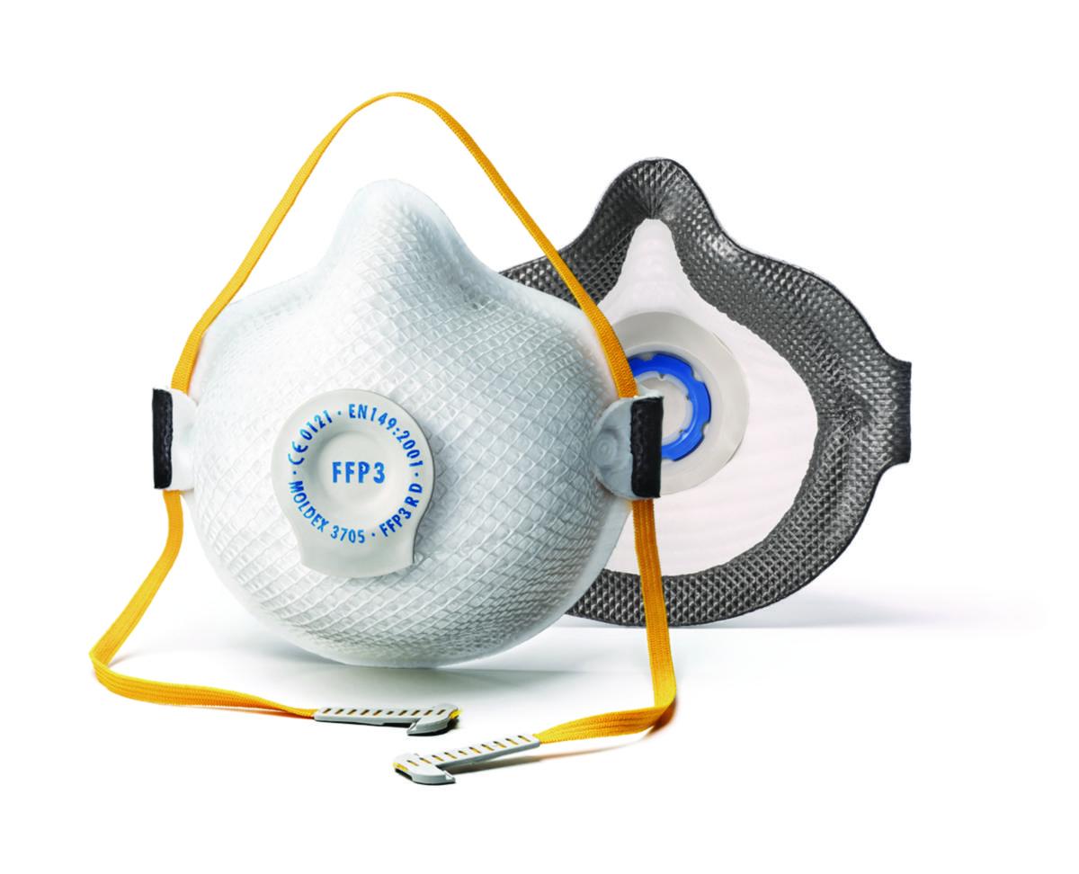 Støvmaske Moldex AIR Seal P3 - Støvmaske Moldex 3705 Air Seal FFP3 R D med ventil