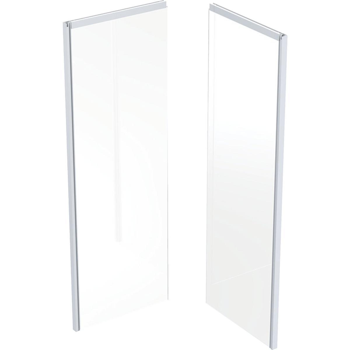 Dusjkabinett Showerama 10-5 bakparti, Contura - Showerama 10-5 bakparti 90x90 pent/firk. hvit klar
