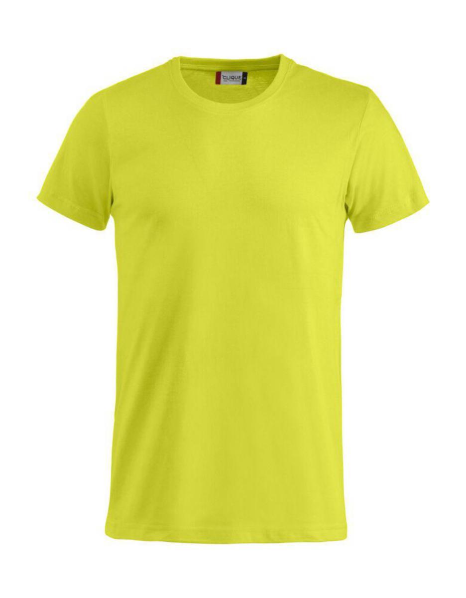 T-skjorte Clique Basic-T 029030 - T-skjorte Clique Basic-T HiVis grønn str L