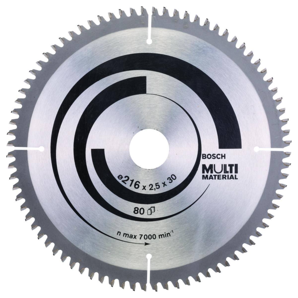 Sirkelsagblad Bosch Multi Material - Sirkelsagblad Multi Material Bosch Ø216X30X2.5mm. 80T